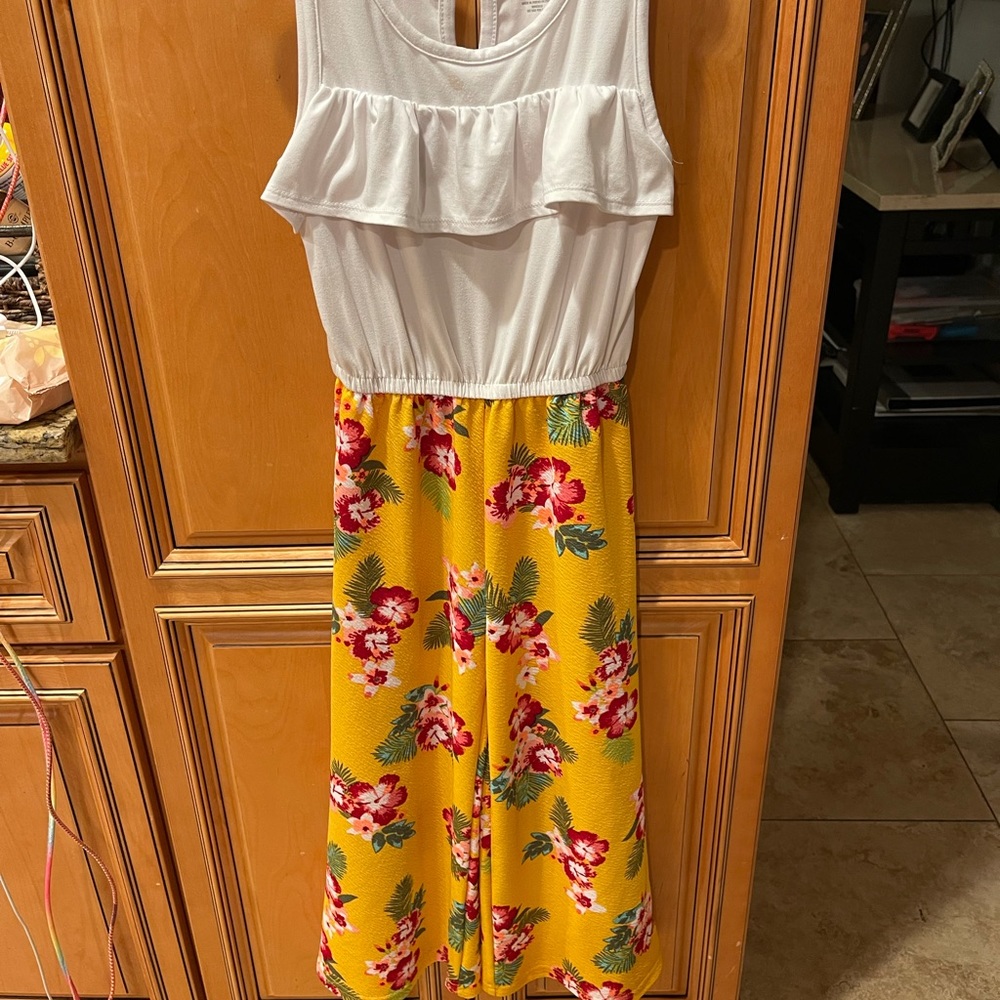 Girls pants romper